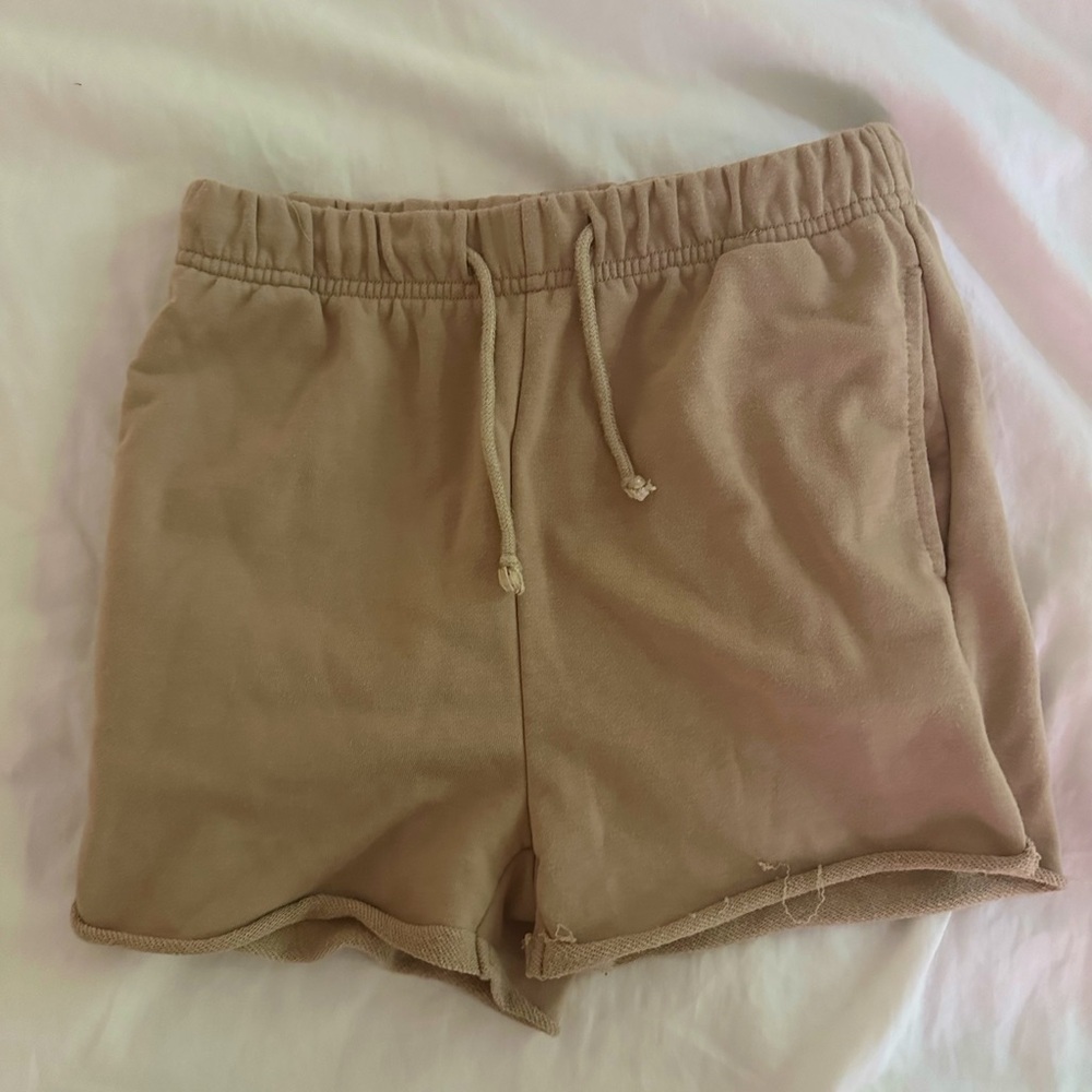 Tan Adika Sweatshorts. Size XS